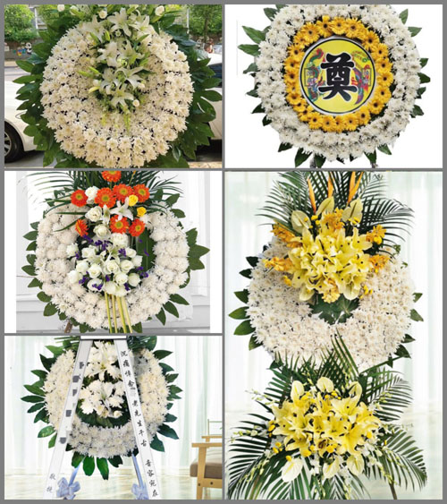 浙江省温州瓯海区丽岙街道花圈速递